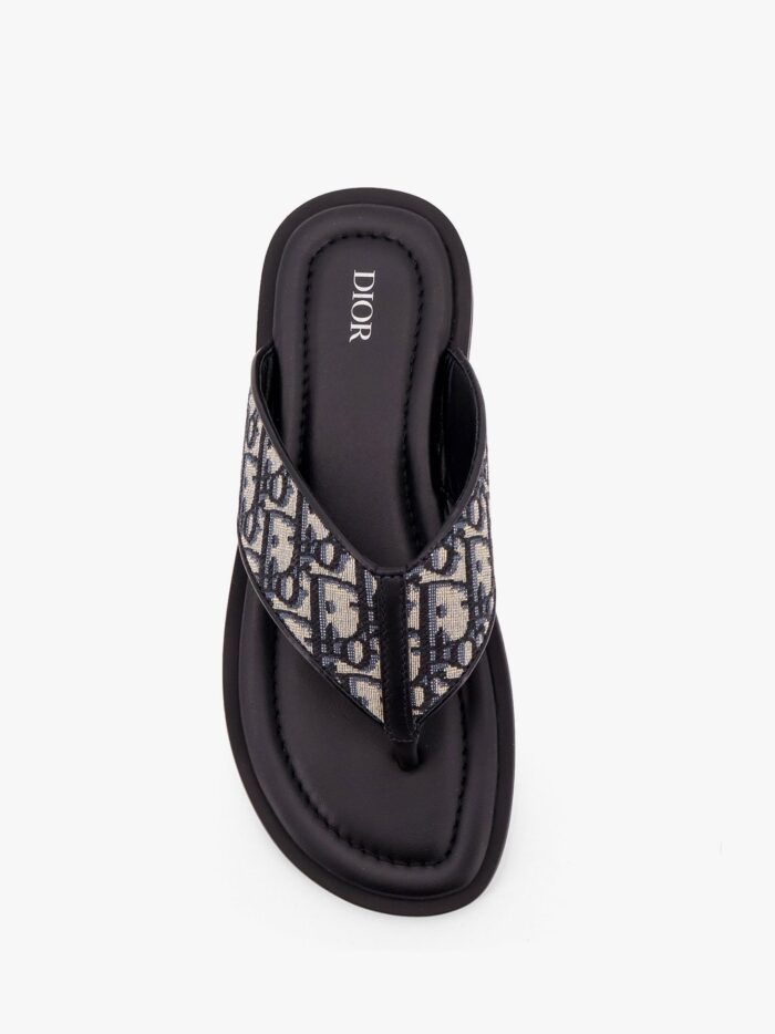 Dior Alias Thong Sandal With Dior Oblique Jacquard Motif