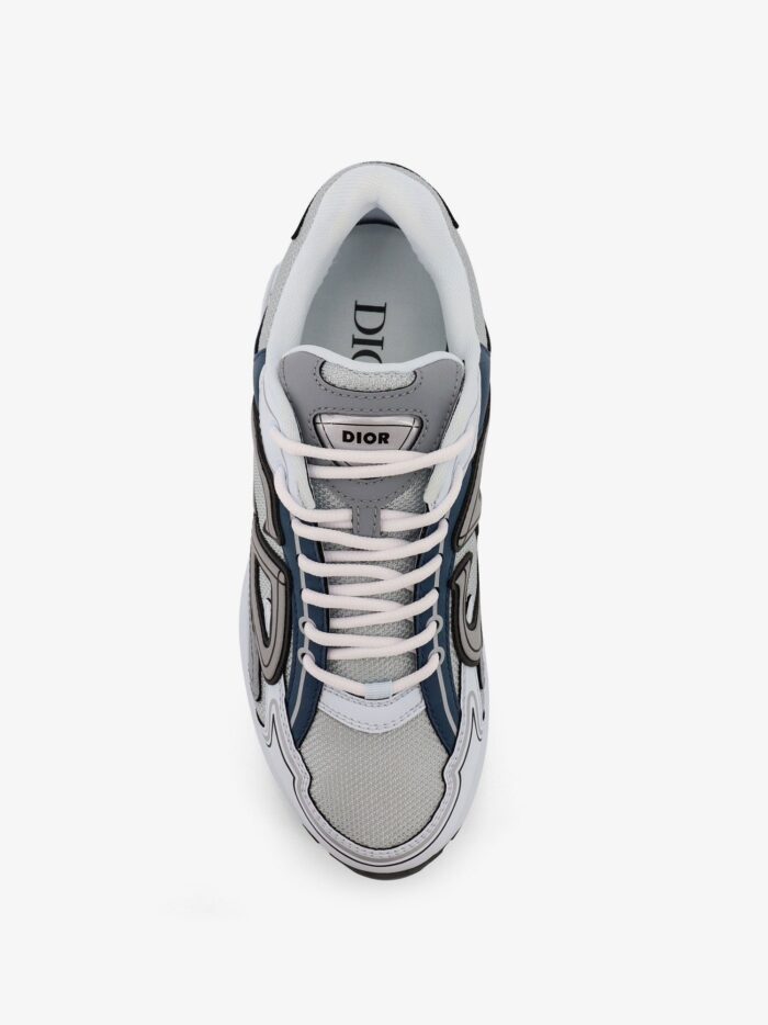Dior B30 Count Low-top Leather And Mesh Sneakers