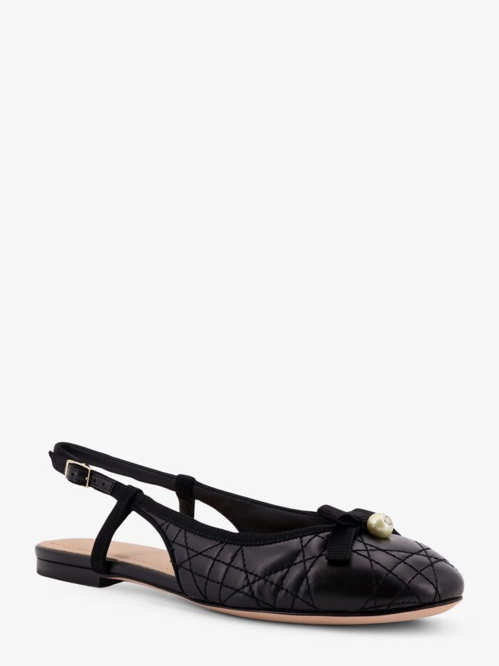 Dior Ballet Leather Slingback Ballerinas