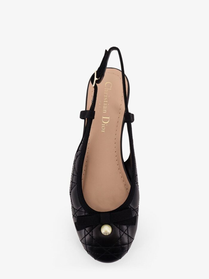 Dior Ballet Leather Slingback Ballerinas
