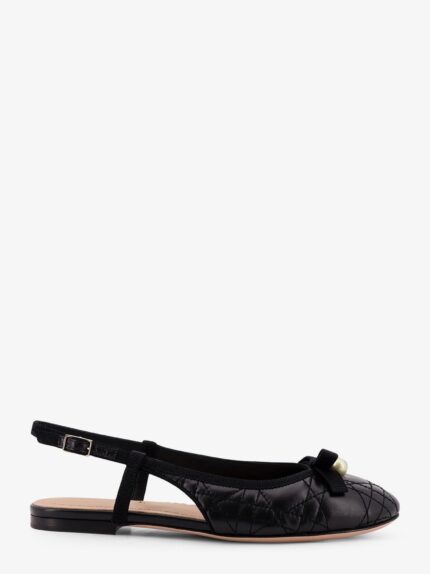 Dior Ballet Leather Slingback Ballerinas