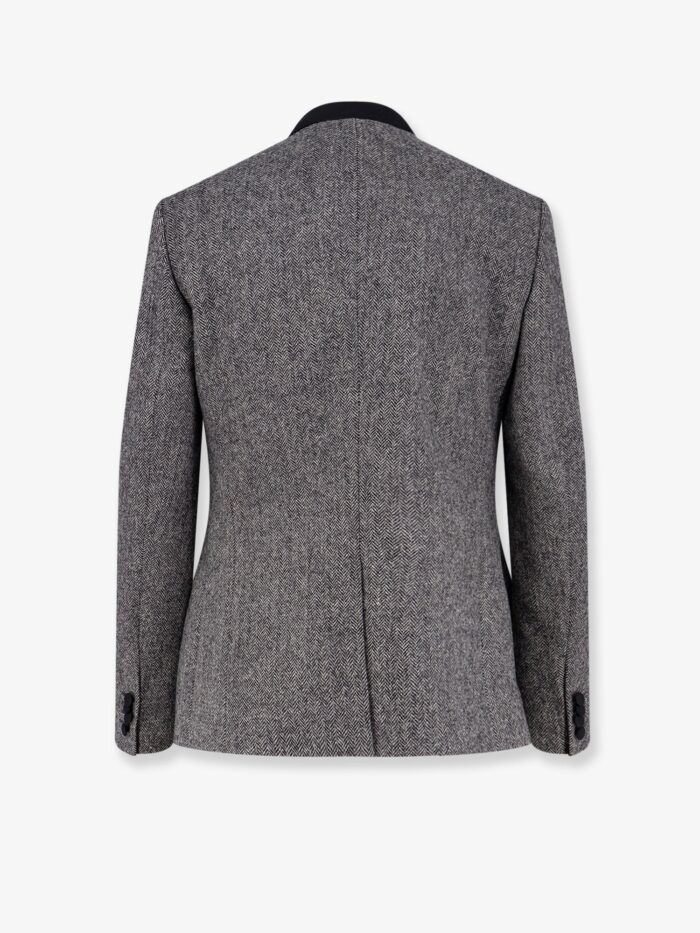 Dior Bar Herringbone Virgin Wool Blazer