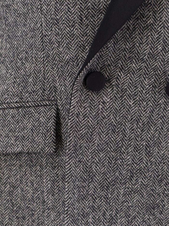 Dior Bar Herringbone Virgin Wool Blazer