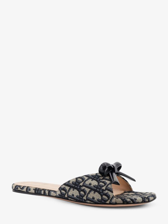 Dior Bow Dior Oblique Fabric Sandals