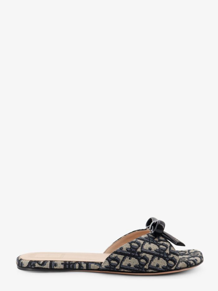 Dior Bow Dior Oblique Fabric Sandals