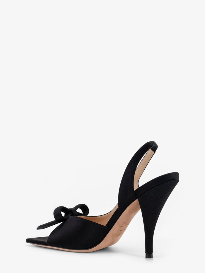 Dior Bow Satin Sandals With Logo Bow Detail