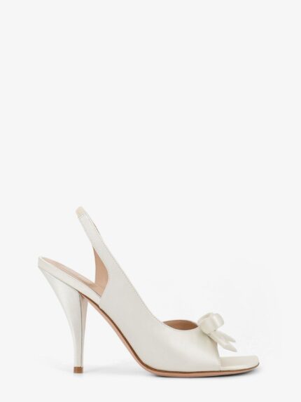 Dior Bow Satin Sandals With Logo Bow Detail