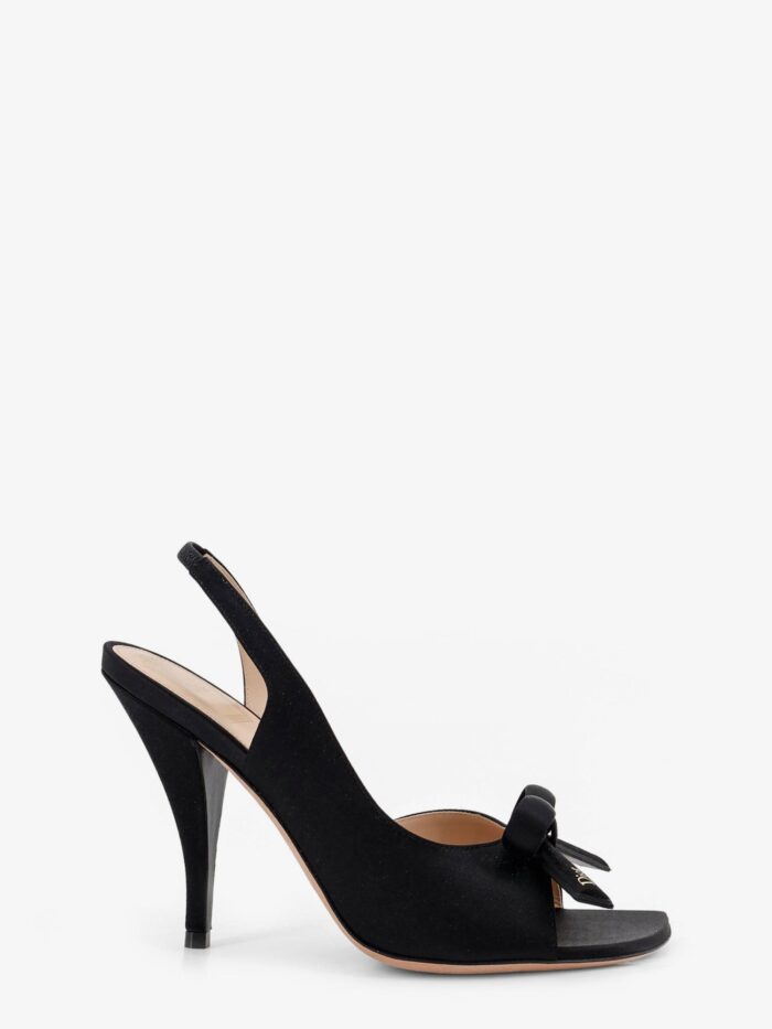 Dior Bow Satin Sandals With Logo Bow Detail