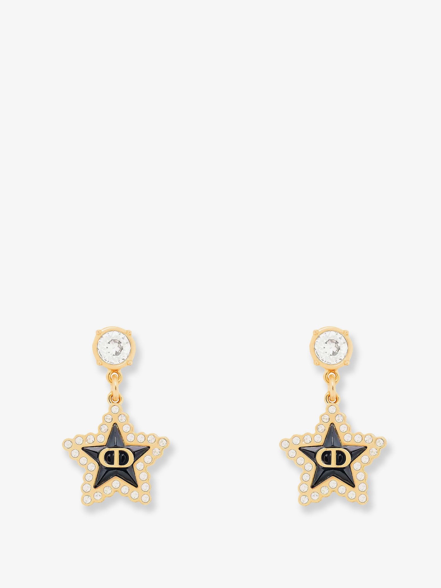 Dior Brass Earrings With Gold Finishes