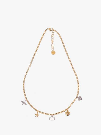 Dior Brass Necklace With Iconic Charms