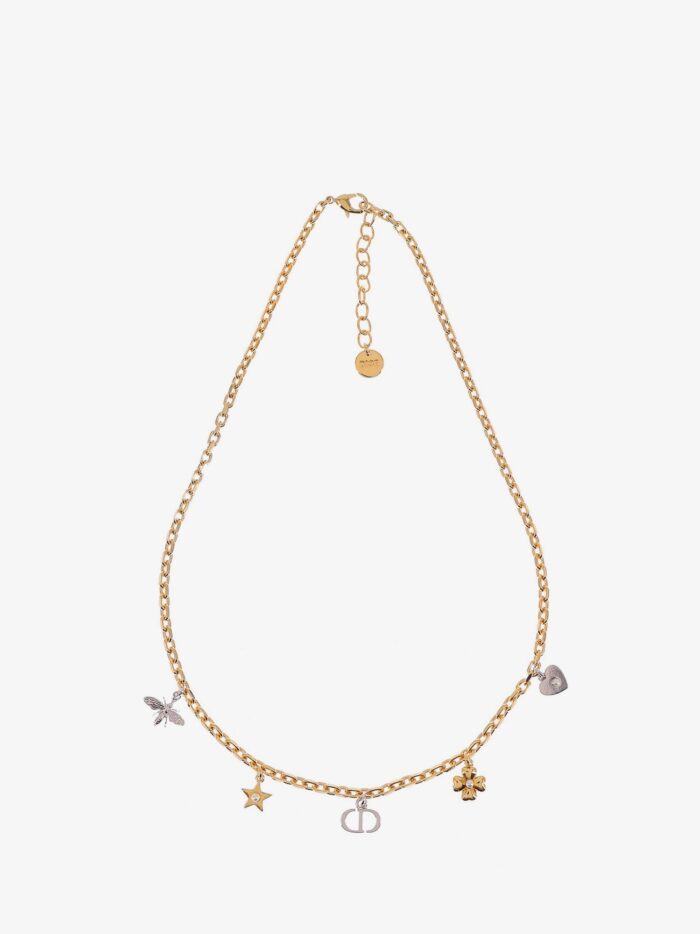 Dior Brass Necklace With Iconic Charms