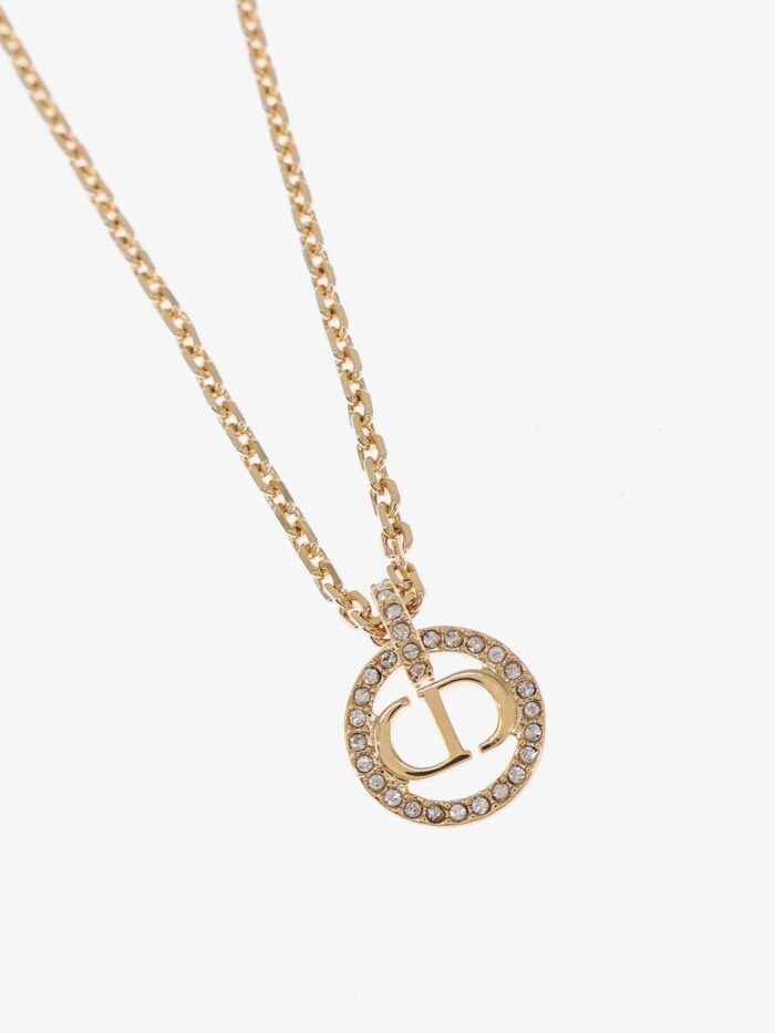 Dior Brass Necklace With Logo Monogram