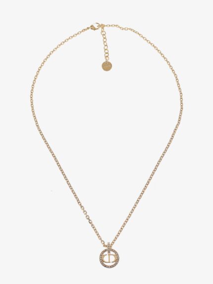 Dior Brass Necklace With Logo Monogram