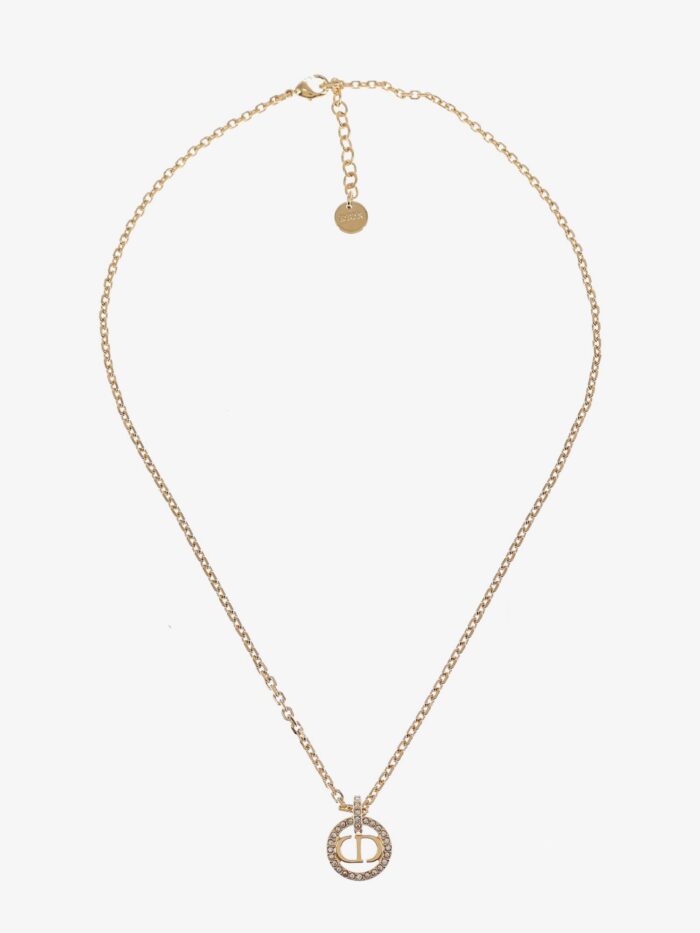 Dior Brass Necklace With Logo Monogram
