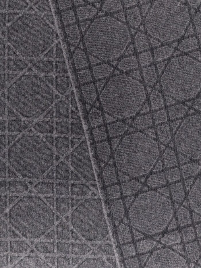 Dior Cannage Cashmere And Wool Scarf