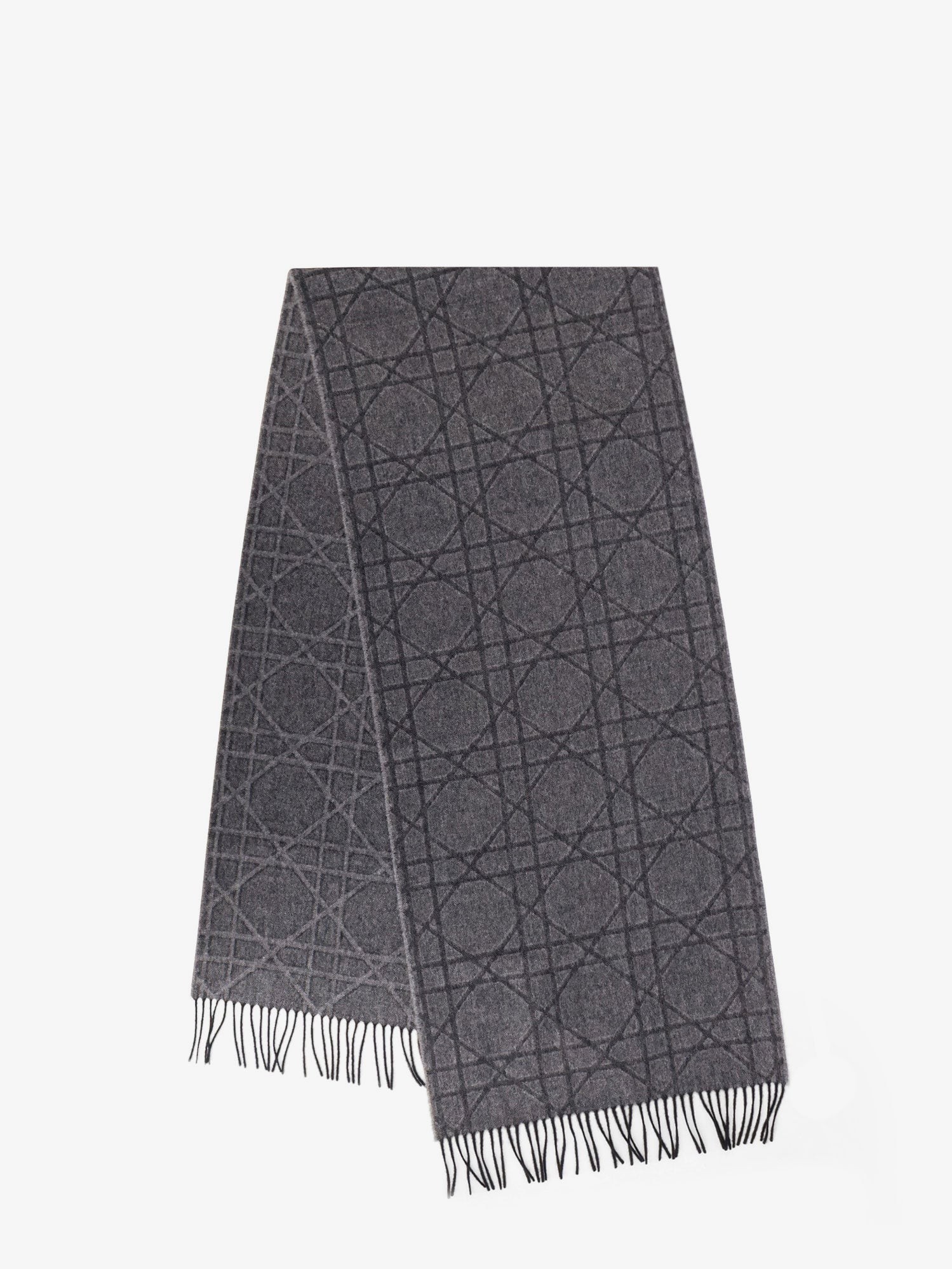 Dior Cannage Cashmere And Wool Scarf