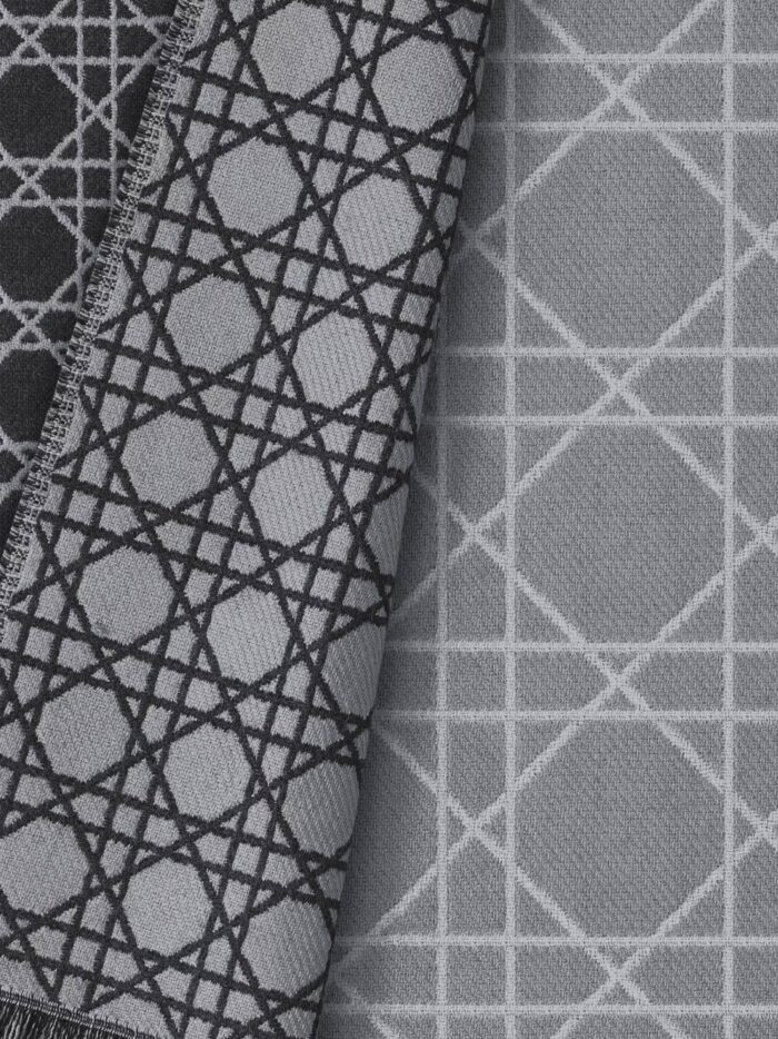 Dior Cannage Jacquard Wool Scarf