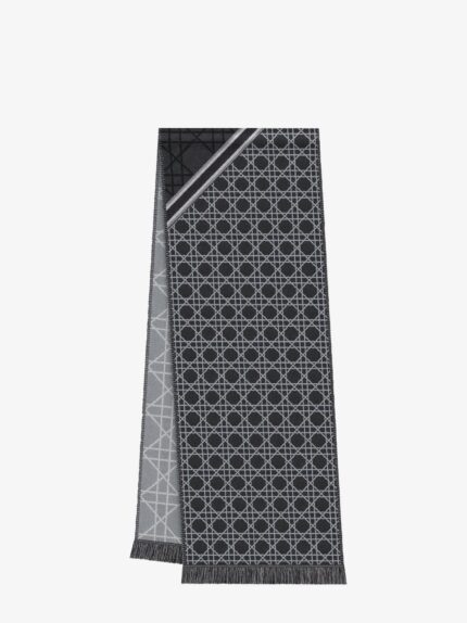 Dior Cannage Jacquard Wool Scarf
