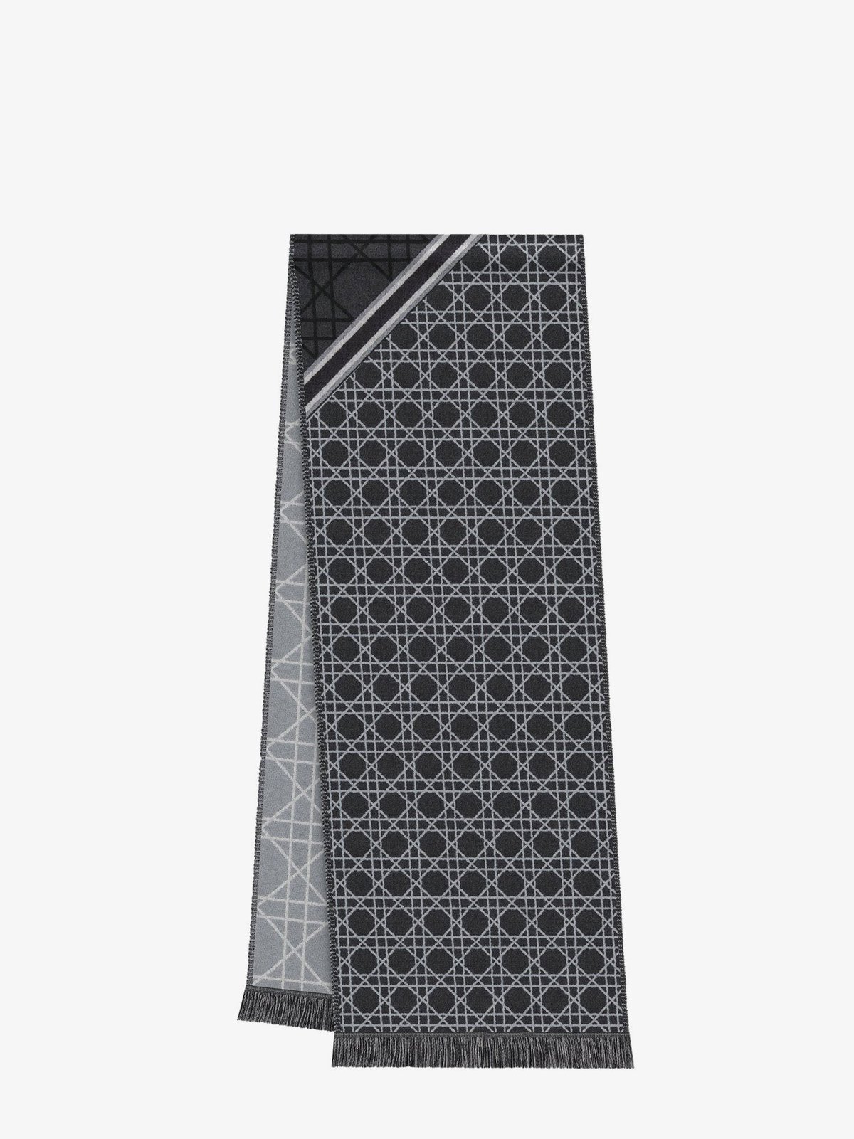 Dior Cannage Jacquard Wool Scarf