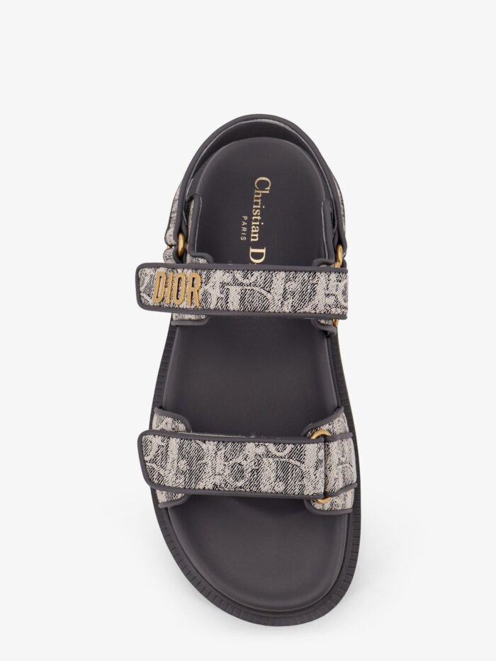 Dior Canvas Dioract Flat Sandals