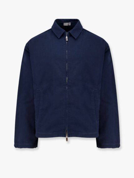 Dior Cd Icon Cotton Twill Jacket With Zip Closure