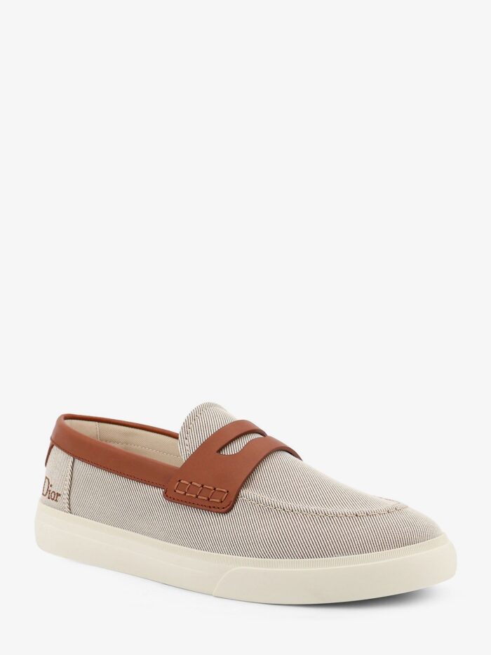 Dior Chester Dioriviera Canvas And Leather Loafers