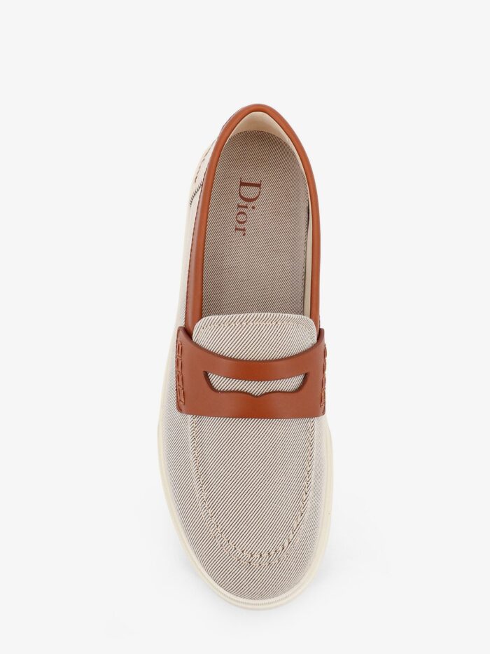 Dior Chester Dioriviera Canvas And Leather Loafers