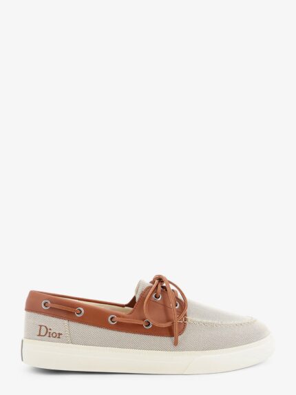 Dior Chester Dioriviera Canvas And Leather Loafers
