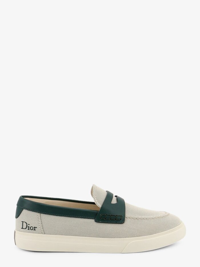 Dior Chester Dioriviera Canvas And Leather Loafers