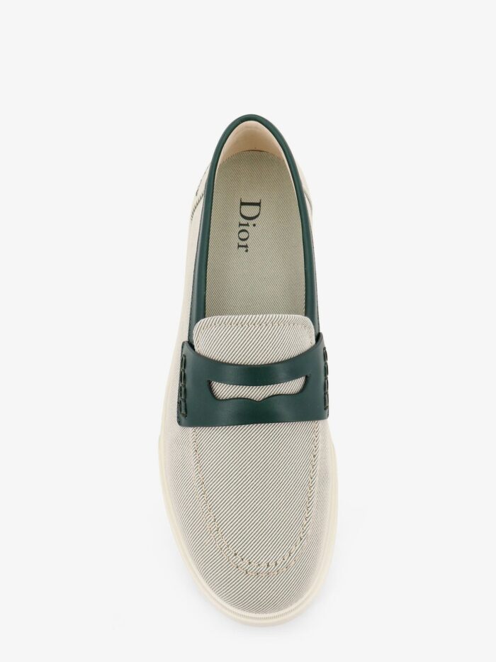 Dior Chester Dioriviera Canvas And Leather Loafers