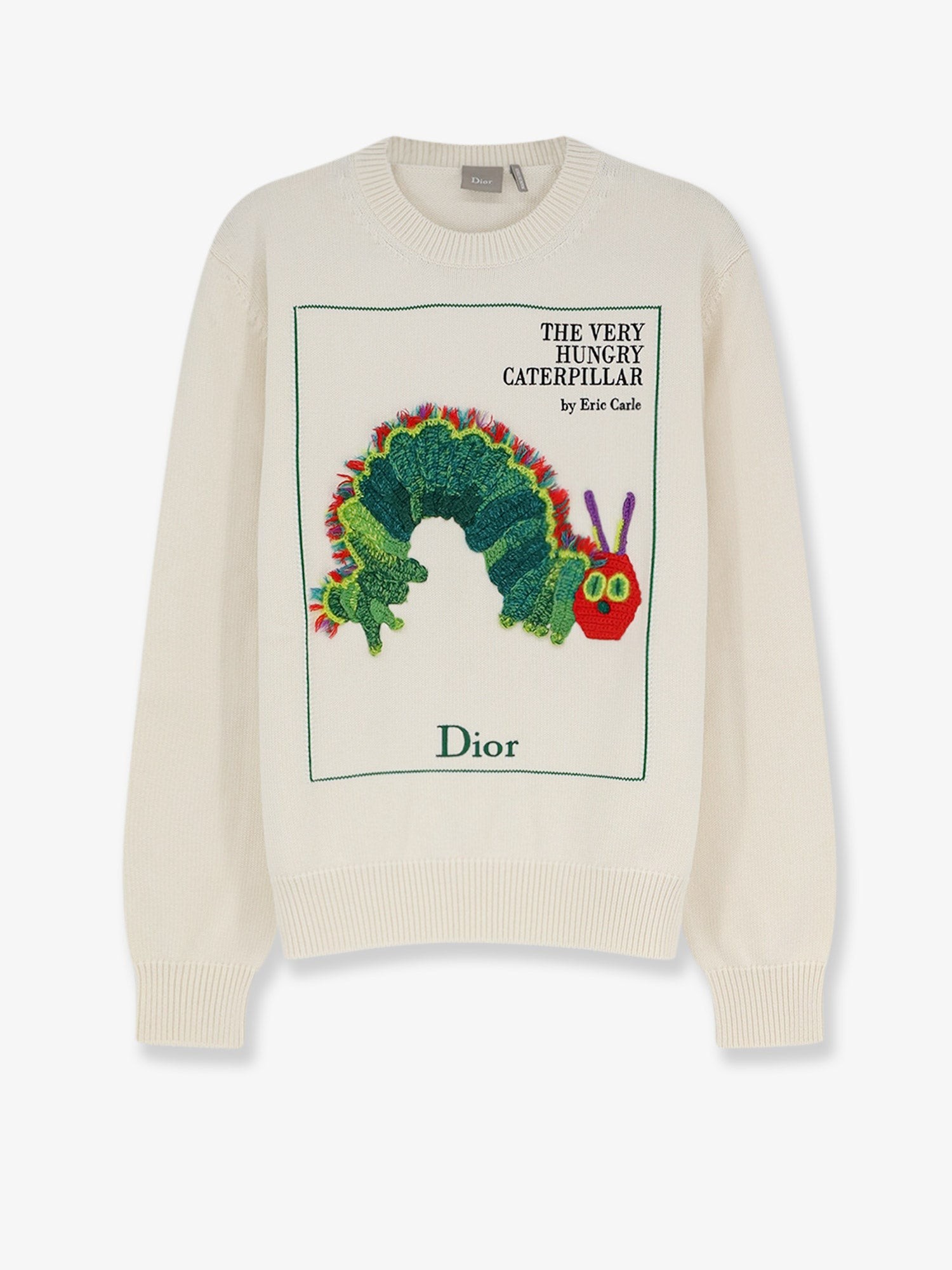 Dior Cotton And Wool Sweater With Book Cover Embroidery
