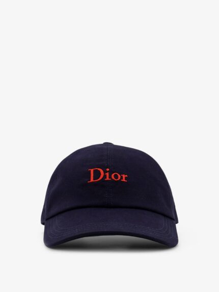 Dior Cotton Hat With Embroidered Logo On The Front