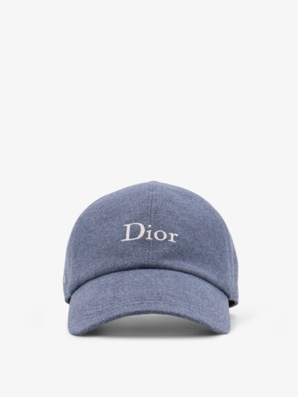 Dior Cotton Hat With Embroidered Logo On The Front