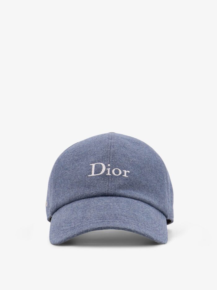 dior cotton hat with embroidered logo on the front Dior Cotton Hat With Embroidered Logo On The Front
