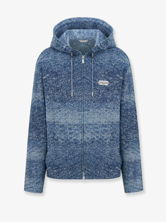 dior cotton jacket with lettering logo label Dior Cotton Jacket With Lettering Logo Label