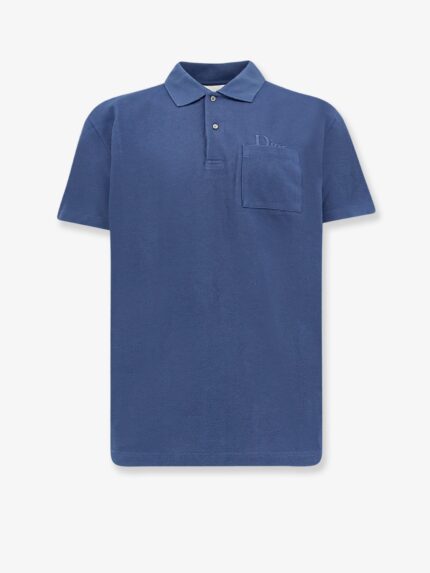 Dior Cotton Polo Shirt With Embroidered Logo