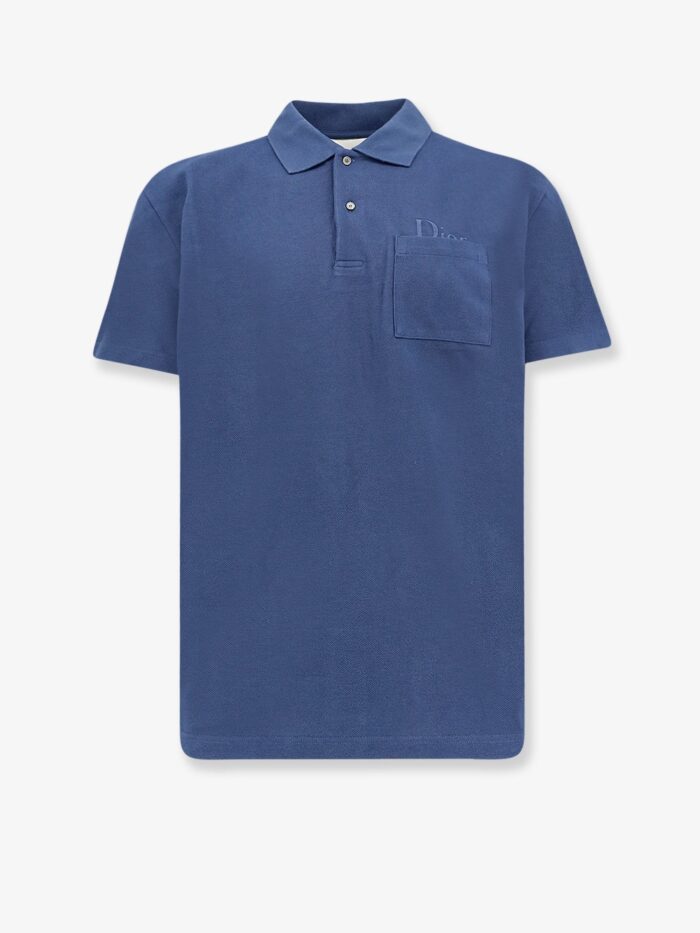 Dior Cotton Polo Shirt With Embroidered Logo