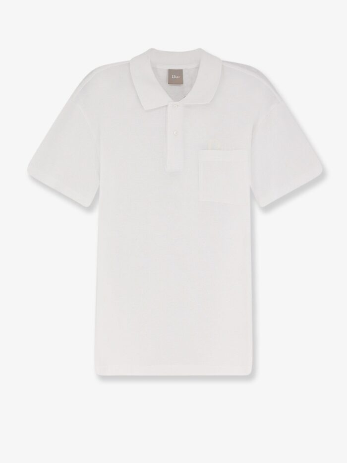Dior Cotton Polo Shirt With Embroidered Logo