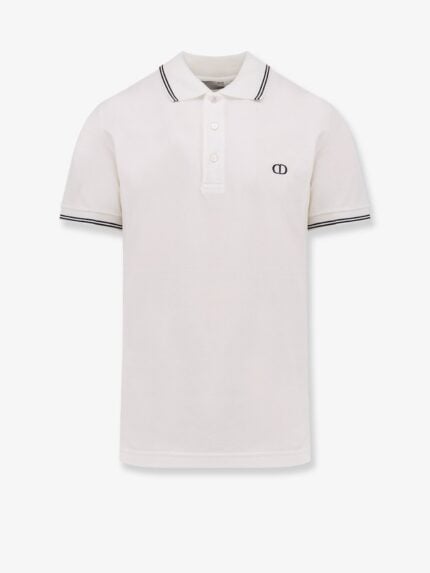 Dior Cotton Polo Shirt With Logo Embroidery