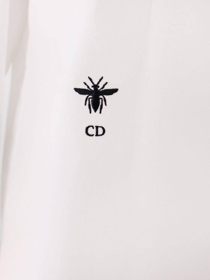 Dior Cotton Shirt Wih Iconic Embroidery