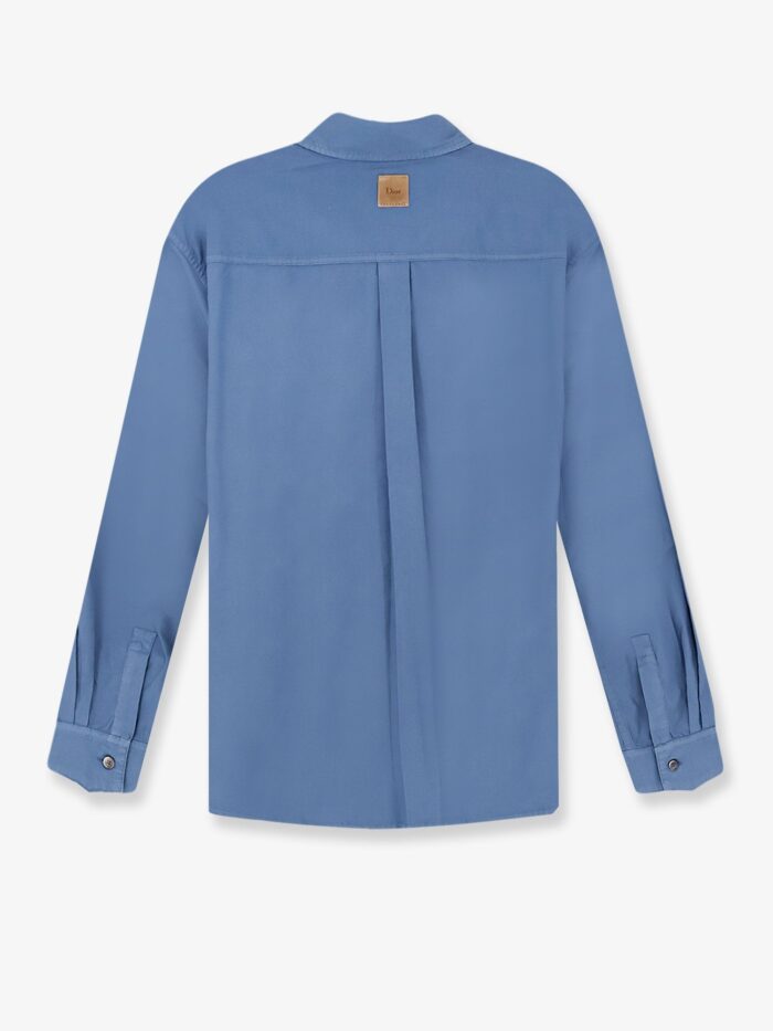 Dior Cotton Shirt With Book Cover Embroidery