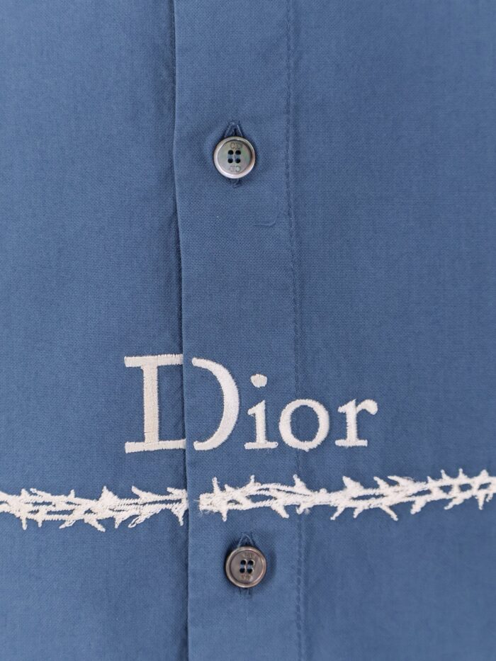 Dior Cotton Shirt With Book Cover Embroidery