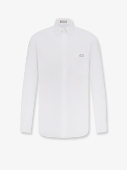 Dior Cotton Shirt With CD Box Embroidery