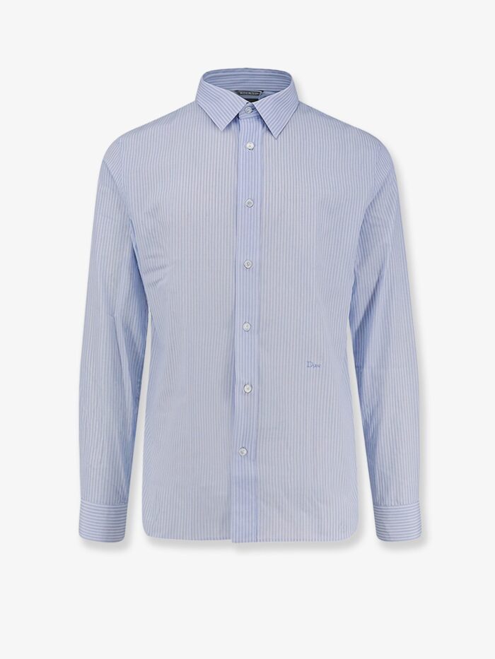 dior cotton shirt with striped motif Dior Cotton Shirt With Striped Motif
