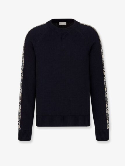 Dior Cotton Sweater With Silk Inserts