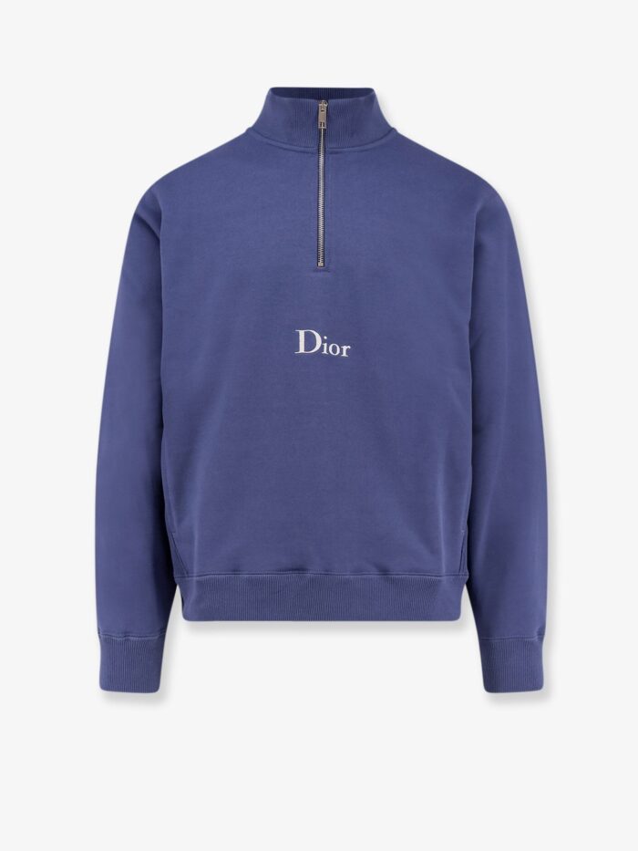 Dior Cotton Sweatshirt With Embroidered Logo On The Front