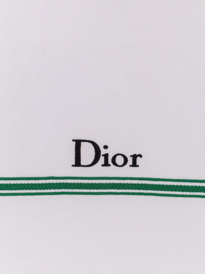 Dior Cotton T-shirt With Book Cover Embroidery