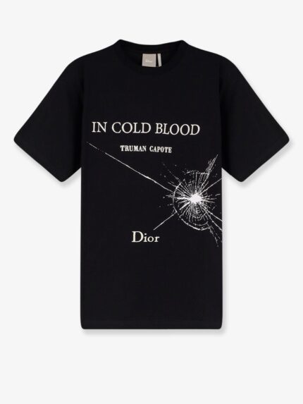 Dior Cotton T-shirt With Book Cover Print