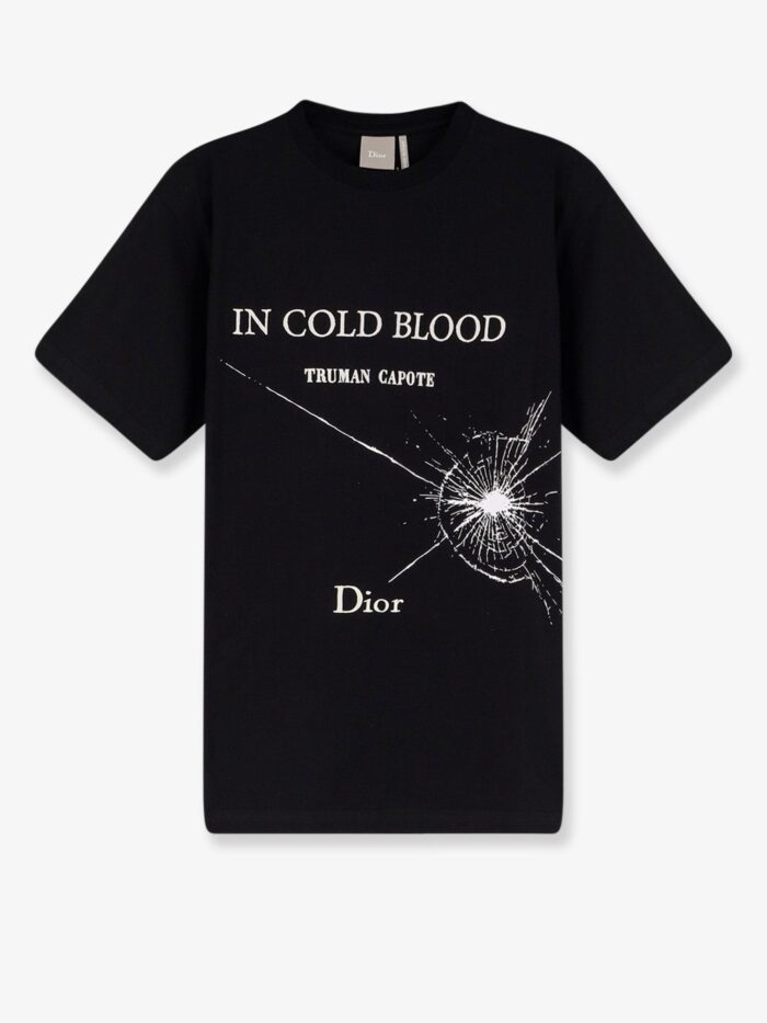 Dior Cotton T-shirt With Book Cover Print