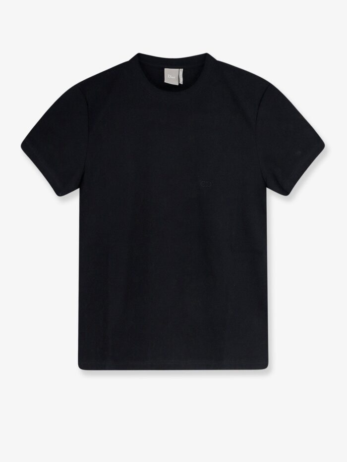 Dior Cotton T-shirt With Tone-on-tone Embroidered CD Logo